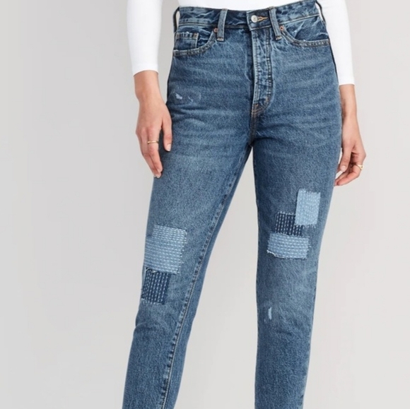 Old Navy Denim - New!! old Navy patchwork jeans size 4
